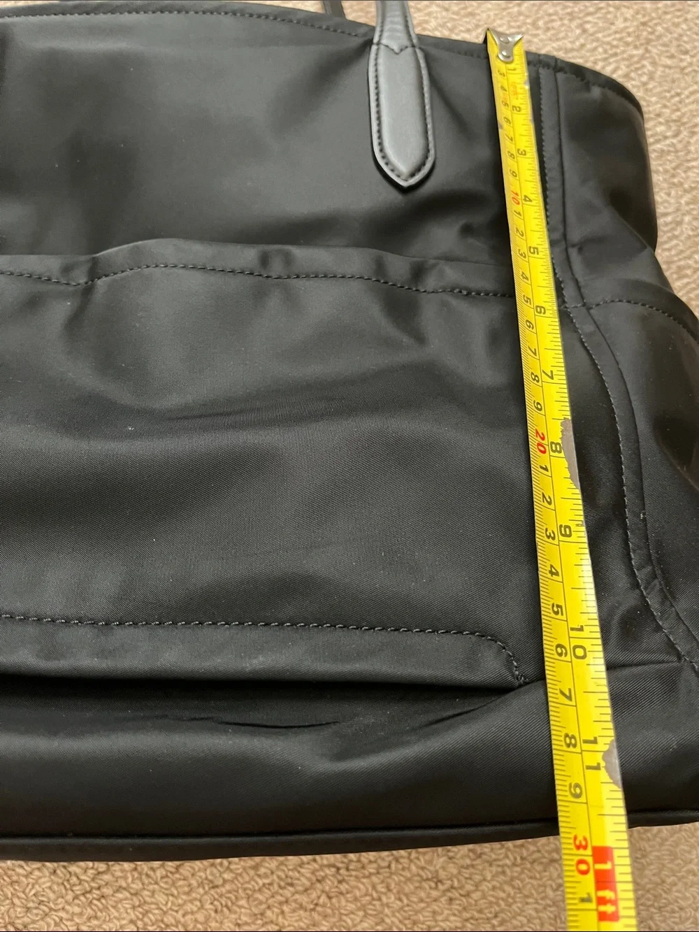 Kate Spade ♠️ The Little Better Black Chelsea Large Tote with Front Zip Pocket